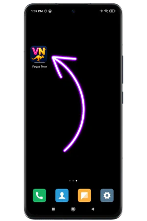 VegasNow App on Desktop