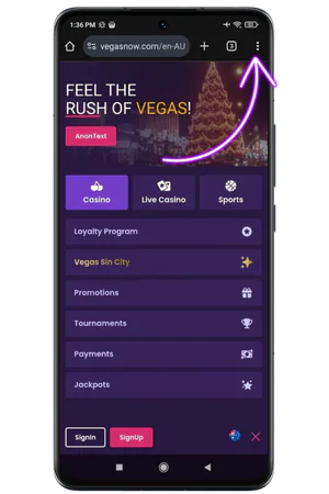 VegasNow Homepage